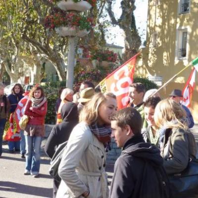 manifestation du 19 octobre à Brignoles