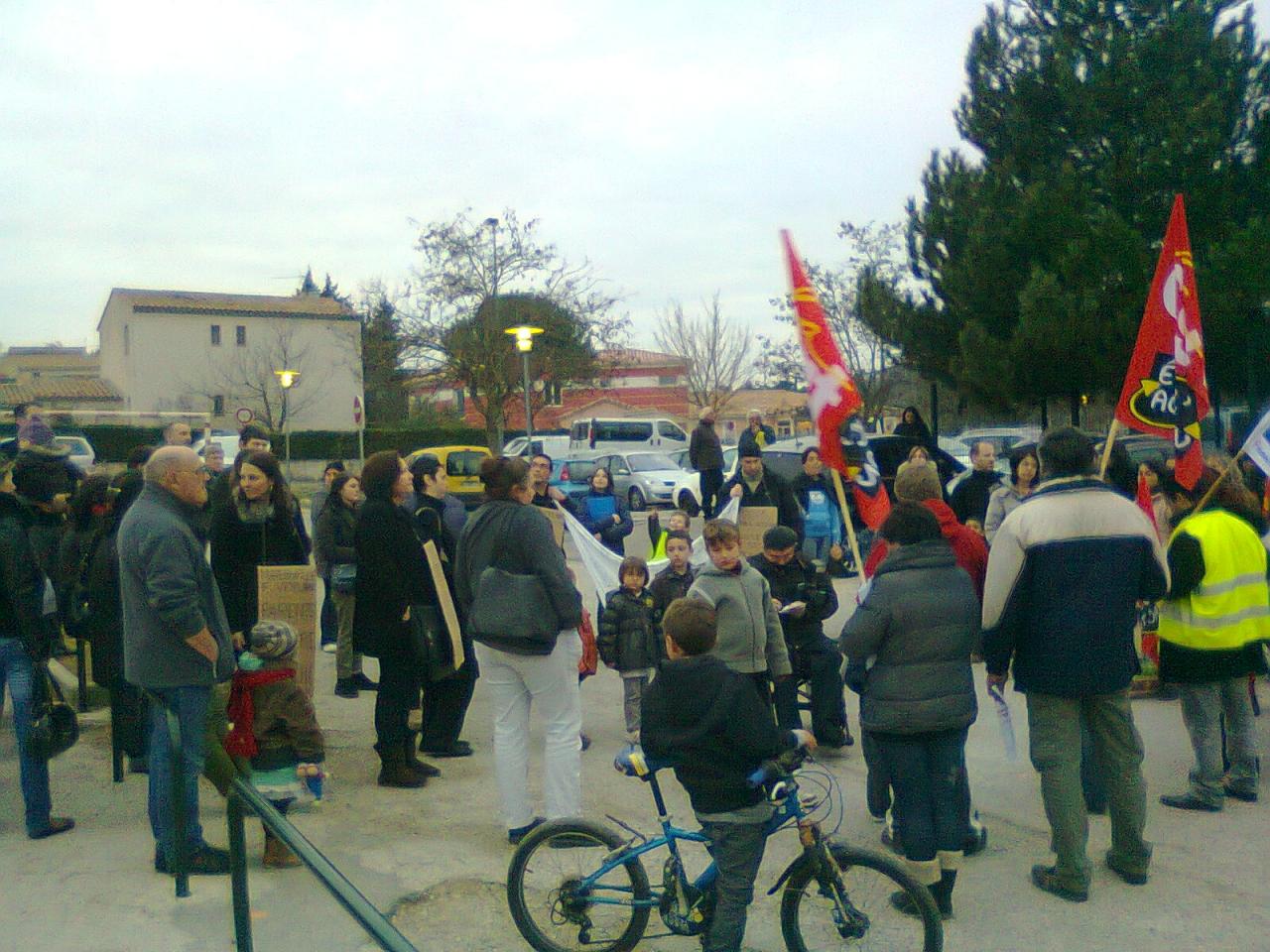 rassemblement 26/01/2012 à Saint Maximin  - Ecole Paul Barles