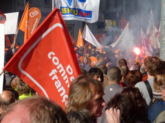 manifestation du 12 Octobre à toulon