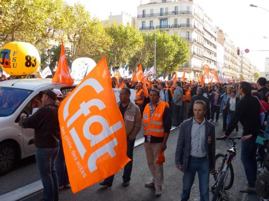 manifestation du 12 Octobre à toulon