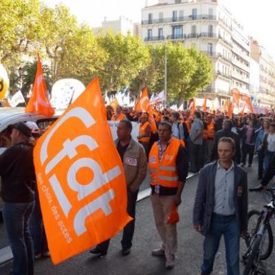 manifestation du 12 Octobre à toulon