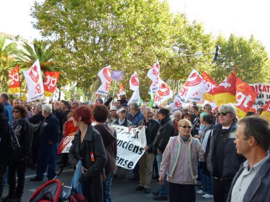 manifestation du 12 Octobre à toulon