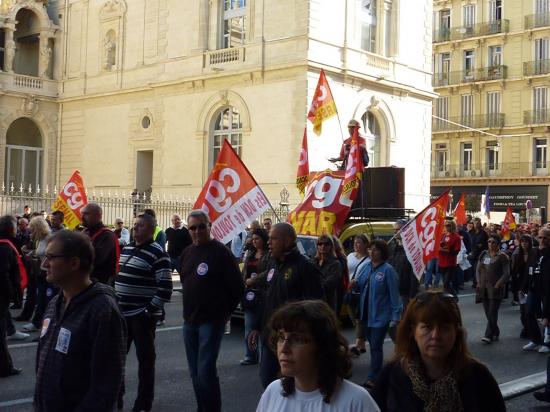 manifestation du 12 Octobre à toulon