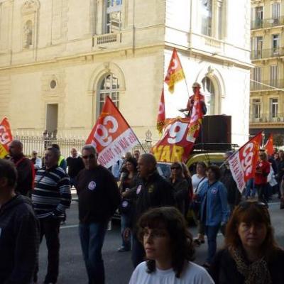 manifestation du 12 Octobre à toulon