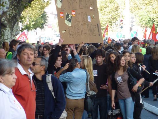 manifestation du 12 Octobre à toulon