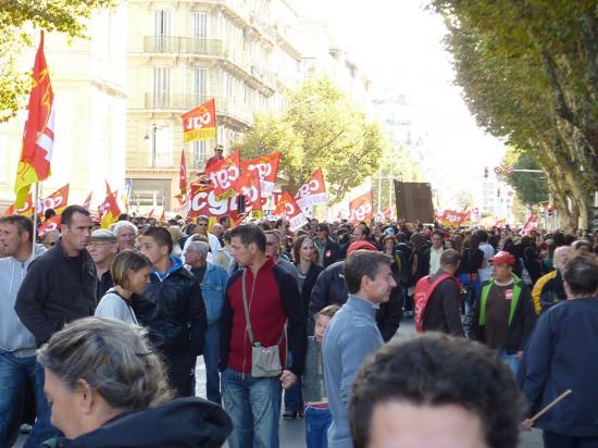 manifestation du 12 Octobre à toulon