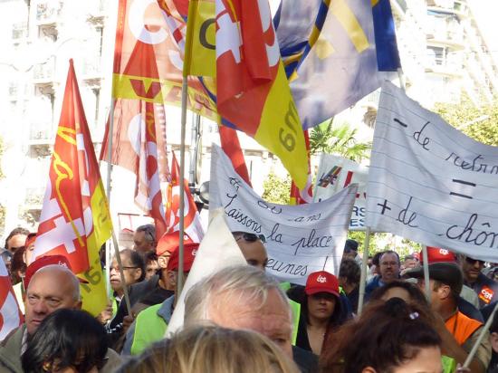 manifestation du 12 Octobre à toulon