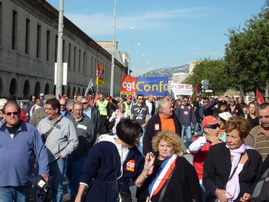 manifestation du 12 Octobre à toulon