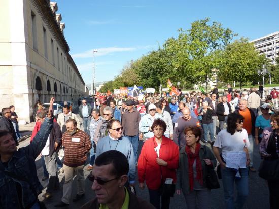 manifestation du 12 Octobre à toulon