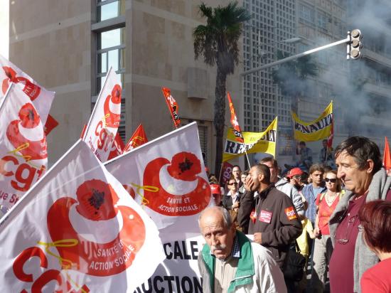 manifestation du 12 Octobre à toulon