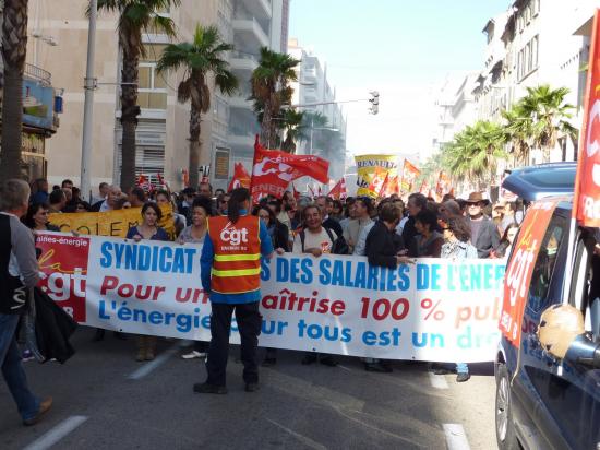 manifestation du 12 Octobre à toulon