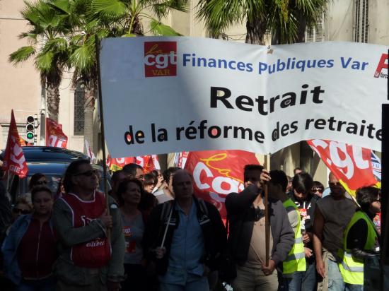 manifestation du 12 Octobre à toulon