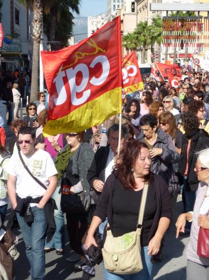 manifestation du 12 Octobre à toulon