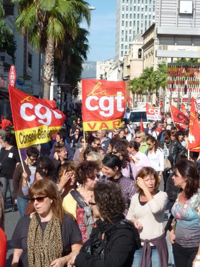 manifestation du 12 Octobre à toulon