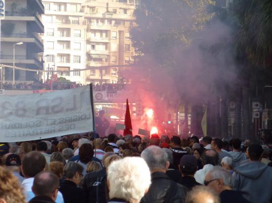 manifestation du 12 Octobre à toulon