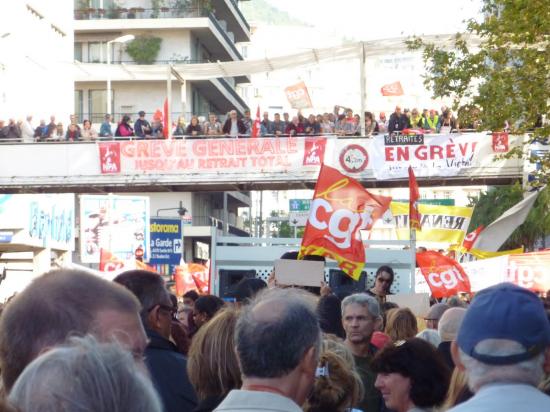 manifestation du 12 Octobre à toulon