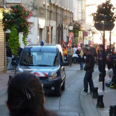 manifestation du 19 octobre à Brignoles