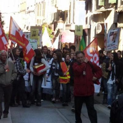 manifestation du 19 octobre à Brignoles