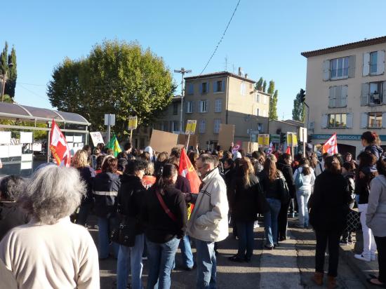 manifestation du 19 octobre à Brignoles