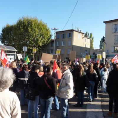 manifestation du 19 octobre à Brignoles