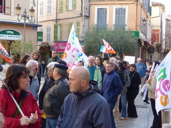 manifestation du 19 octobre à Brignoles
