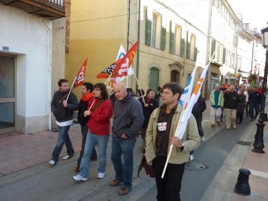 manifestation du 19 octobre à Brignoles