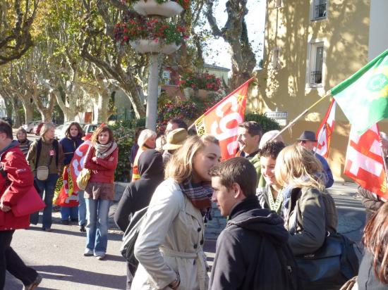 manifestation du 19 octobre à Brignoles