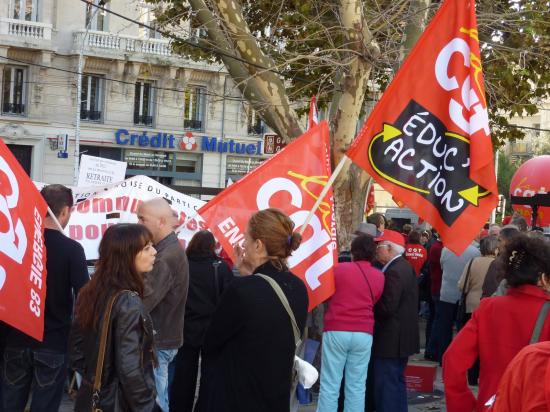 manifestation du 06 Novembre à Toulon