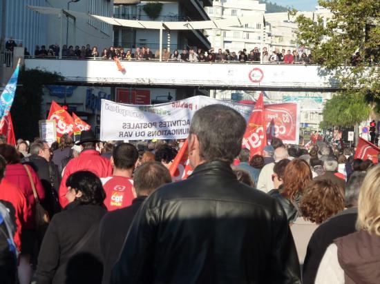 manifestation du 06 Novembre à Toulon