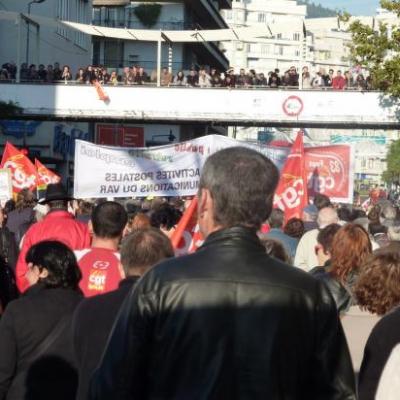 manifestation du 06 Novembre à Toulon