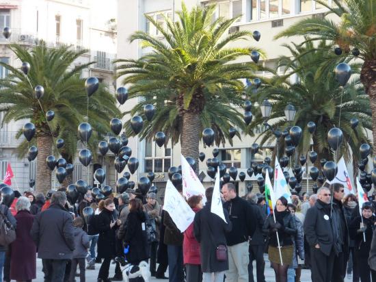 manifestation à Toulon le 22/01/2011