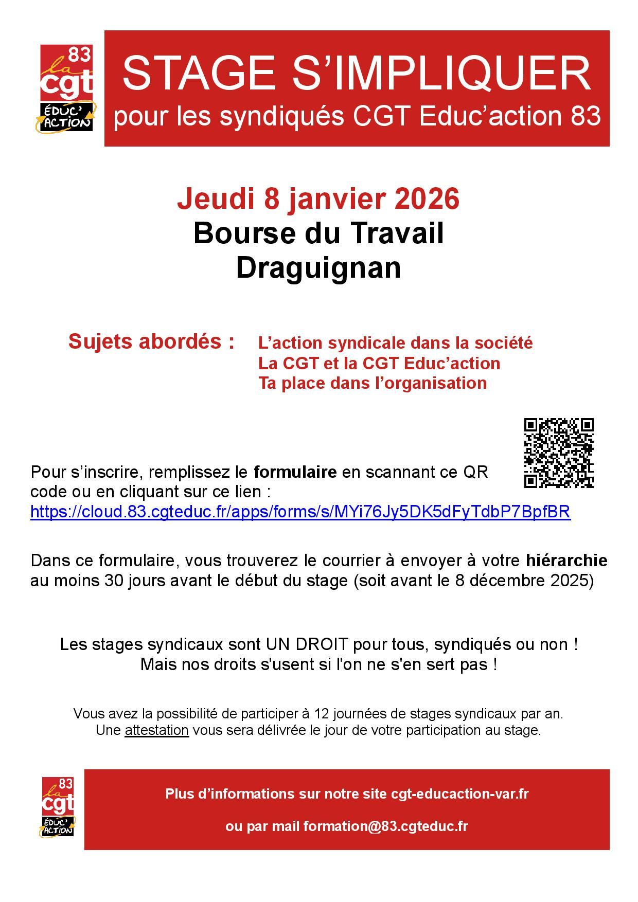 Affiche stage s impliquer 8janv26 draguignan page 001