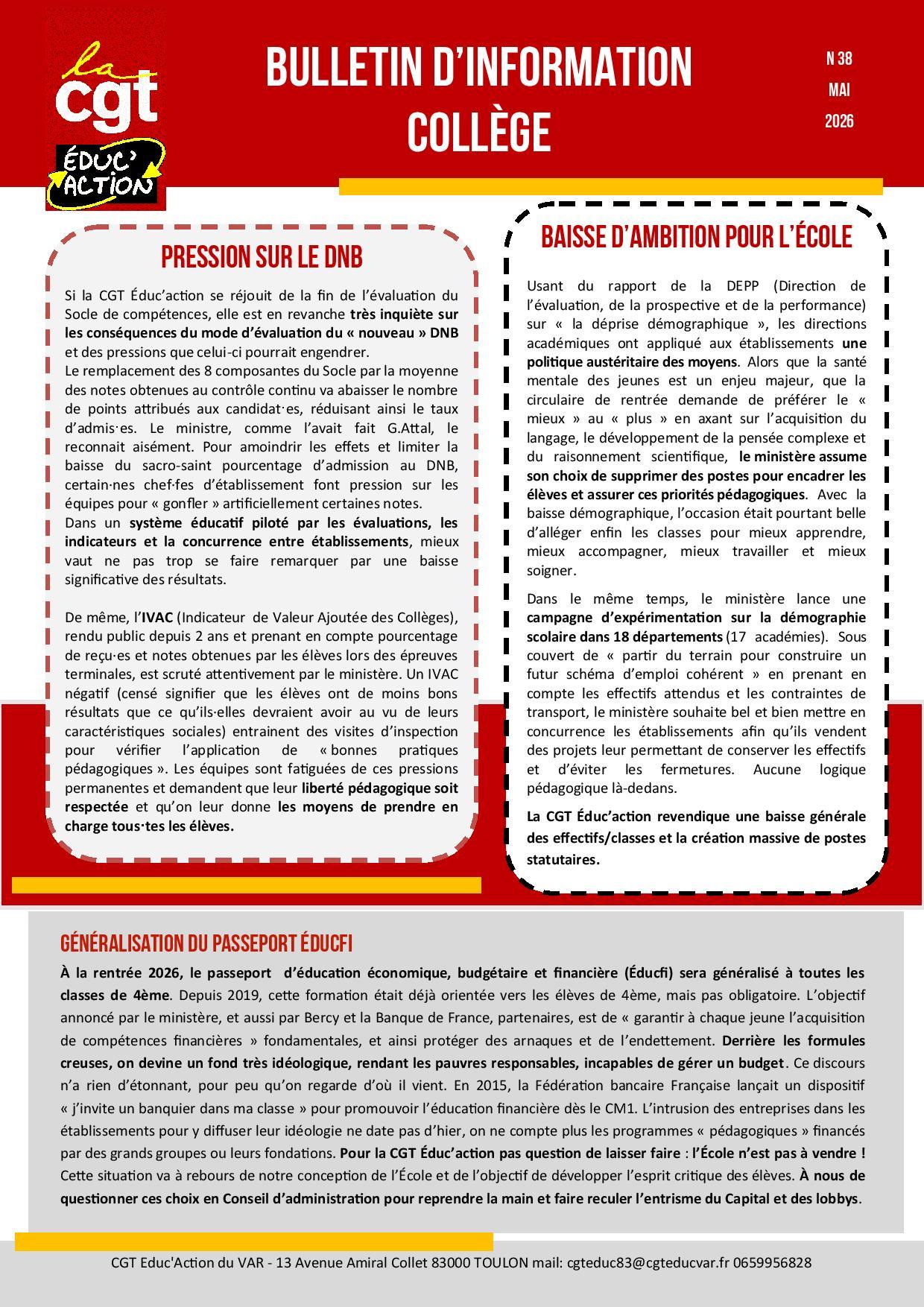 Bulletin college n 38 mai 2026 var page 001