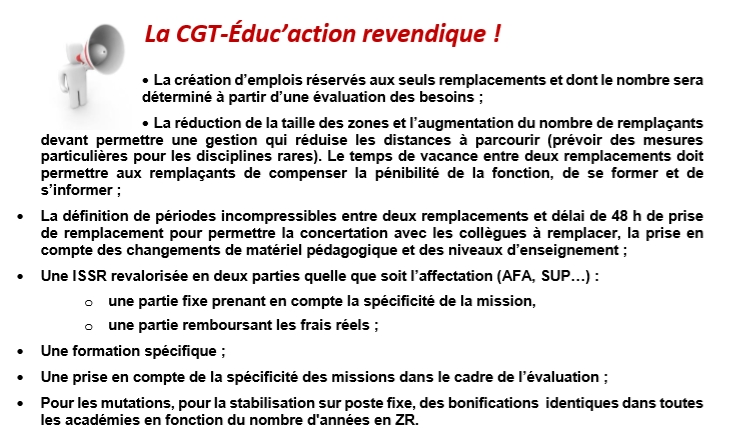 Revendication cgt